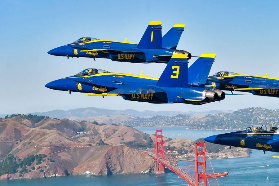 Navy Blue Angel Show in San Francisco